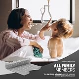 KEPLIN Premium Non-Slip Bath Mat 40x100cm 200 Suction Cups Grey view 6