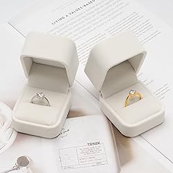 Giftop Velvet Single Ring Box Case Holder for