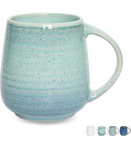 ceramic coffee travel cup Hotjo 14 oz Travel Mug Blue Lagoon main image 0