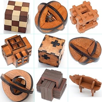 rompecabezas de madera 9 piezas