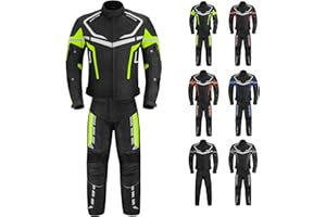 Hive Moto Mens Motorbike Suit Waterproof Cordura Jacket with Trouser Motorcycle, Biker Protection CE Approved