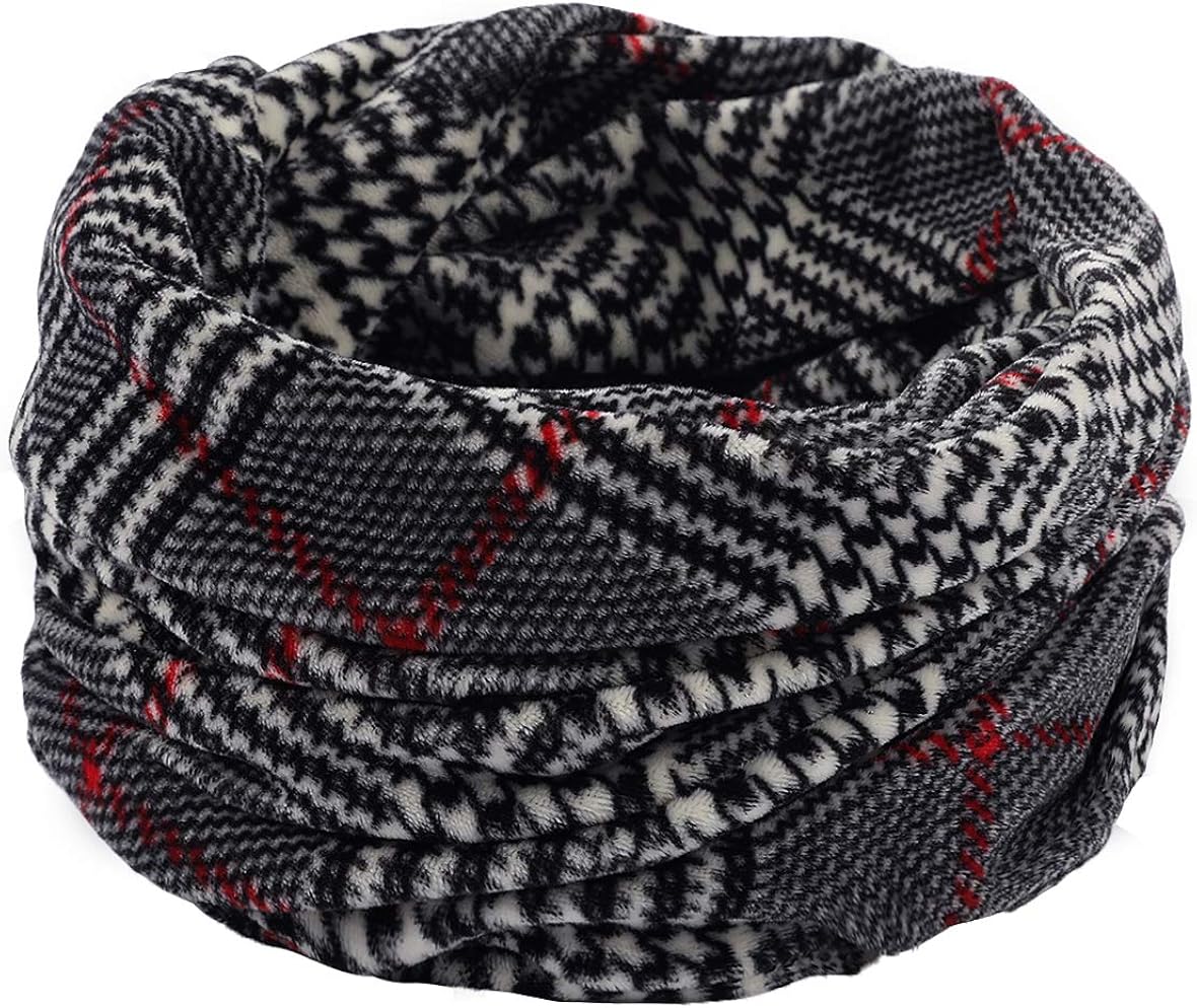 MRACSIY Unisex Winter Scarf Muffler Shawl Neckerchief Muffle (Black01