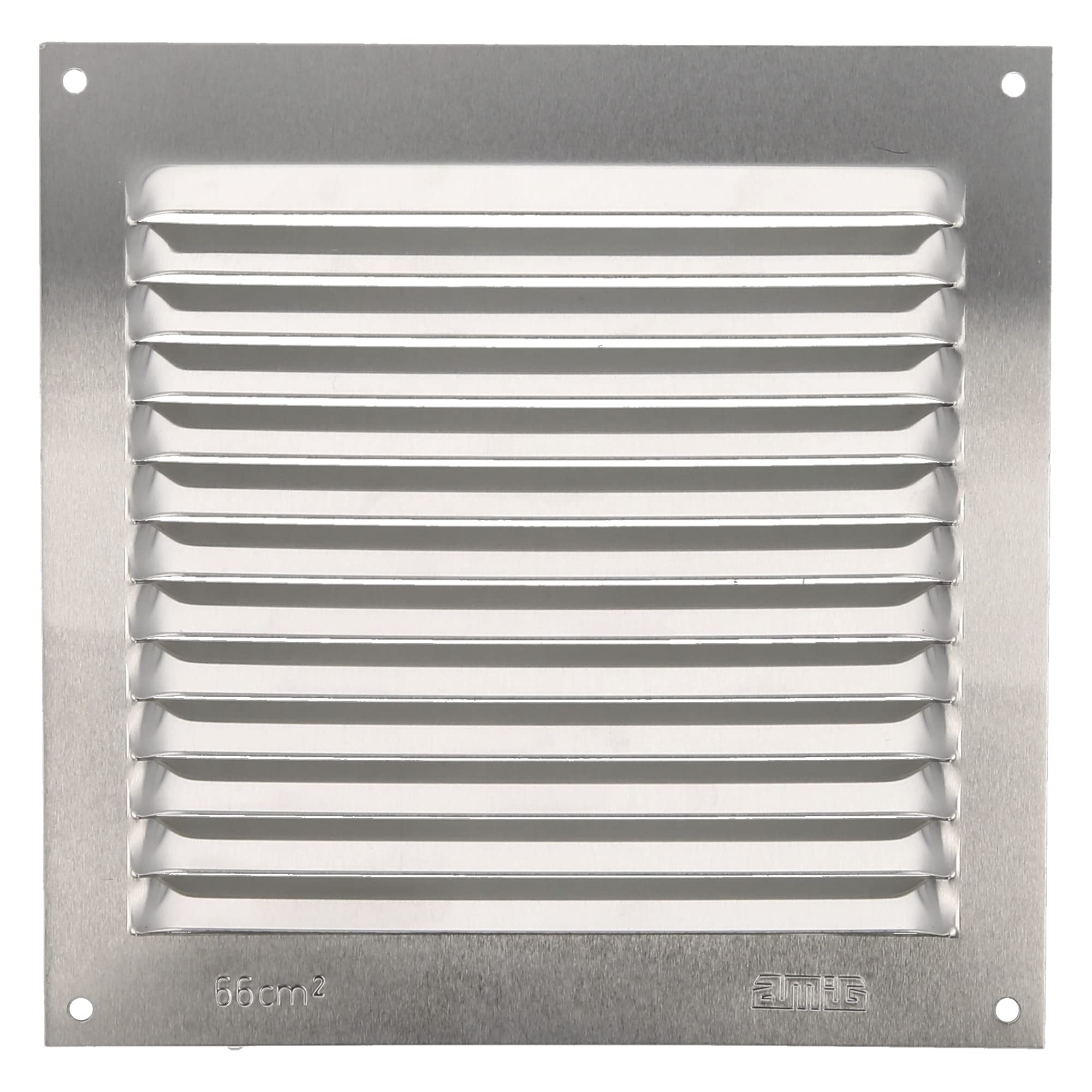 Amig - Square Aluminium Grille - Ventilation Grills for Air Outlet - Ideal for Kitchen and Bathroom Ceiling - Measures 150 x 150 mm - Silver