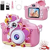 LucLuv Kids Camera, Boys Toys for 3-12 Years Old Boys, 1080P HD Dual Lens Kids Digital Camera Christmas Birthday Gifts, Kids Camera for Video and Selfies - Includes 32G SD Card