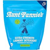 Aunt Fannie's Extra Strength Powder Laundry Detergent, Eucalyptus, 1 Pack | Uses Enzymes to Fight Tough Stains, Works in HE &amp; Standard Machines, Safe for Whites Colors Linens &amp; Everyday Fabrics