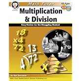 Mark Twain Division and Multiplication Workbook, Math Book Covering Multiplying and Dividing up to 3 Digit Numbers, Factors, Decimals, and More, ... or Homeschool Curriculum (Tutor Series)