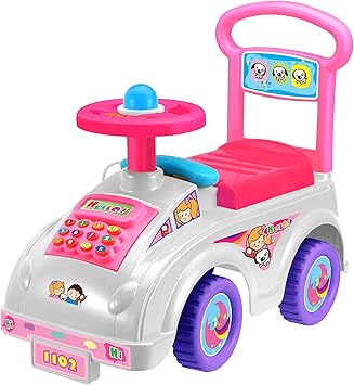 pink push along walker