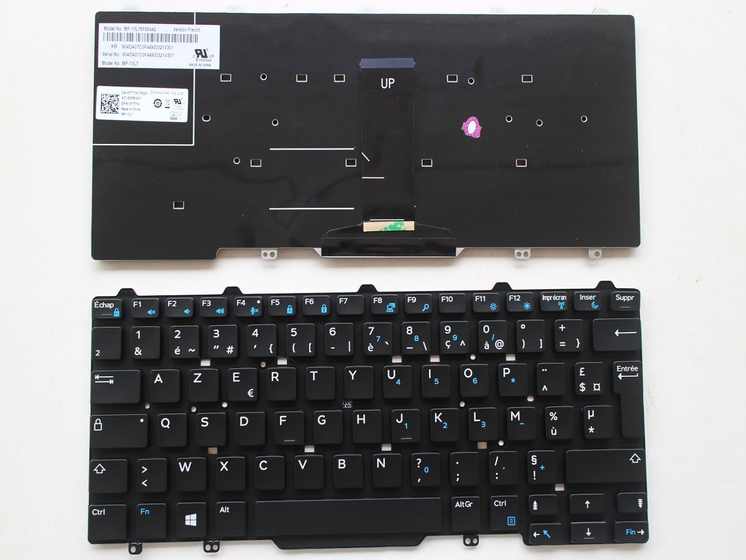 AZERTY Français Clavier pour Dell Latitude 13 Education Series; DELL Latitude 3340 Amazon.fr