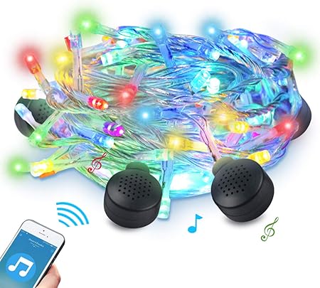 christmas lights with bluetooth speakers