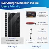 ECO-WORTHY 390W Solar Panel Kit 12V Bifacial for Motorhome Caravan Boat view 3