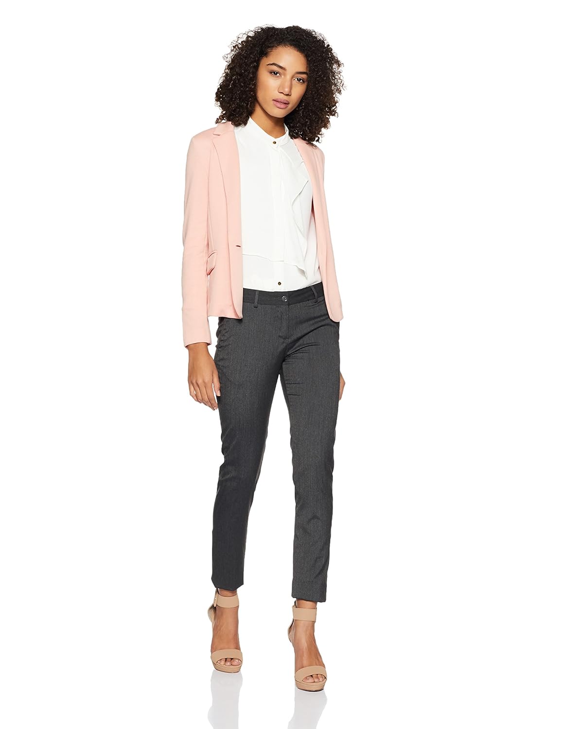 van heusen women's plain regular fit synthetic shirt