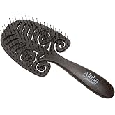 Ibiza Hair - Aloha Kona Vent Brush (KV1) | Detangles Wet or Dry Hair | Scalp Massage | Ideal for Kids or Sensitive Scalps | Made With Biodegradable Coffee Grounds