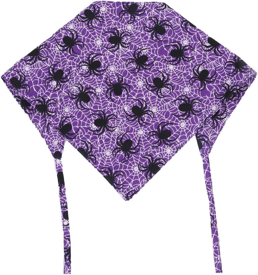 KZHAREEN 2 Pack Halloween Dog Bandana Reversible Triangle Bibs Scarf Accessories : Kitchen & Dining