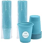 Henry Schein Essentials Plastic Drinking Cups - Pack of 100 - Blue 5 oz Disoposable Cups for Cold Beverages, Parties, Office, or Medical Use - Durable & Convenient