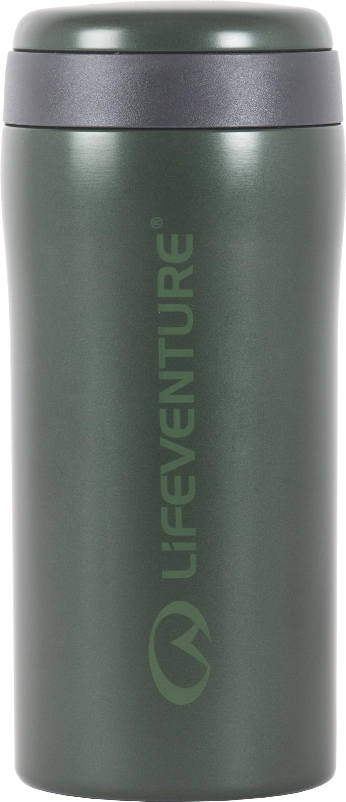 Lifeventure Thermal Mug, Leakproof & Vacuum Insulated Reusable Coffee Travel Cup, 300ml, Metallic Green