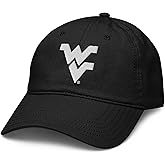 West Virginia Mountaineers Iconic Black Officially Licensed Adjustable Baseball Hat