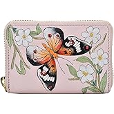 Anuschka Women’s Hand-Painted Genuine Leather Accordion Style Credit and Business Card Holder - Butterfly Melody