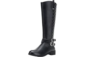 Vepose Women's 49 Riding Boots Knee High Boots+Buckle Calf Boot