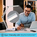 BIENSER LED Desk Lamp with Clamp Swing Arm 3 Color Modes 10 Brightness Levels view 3