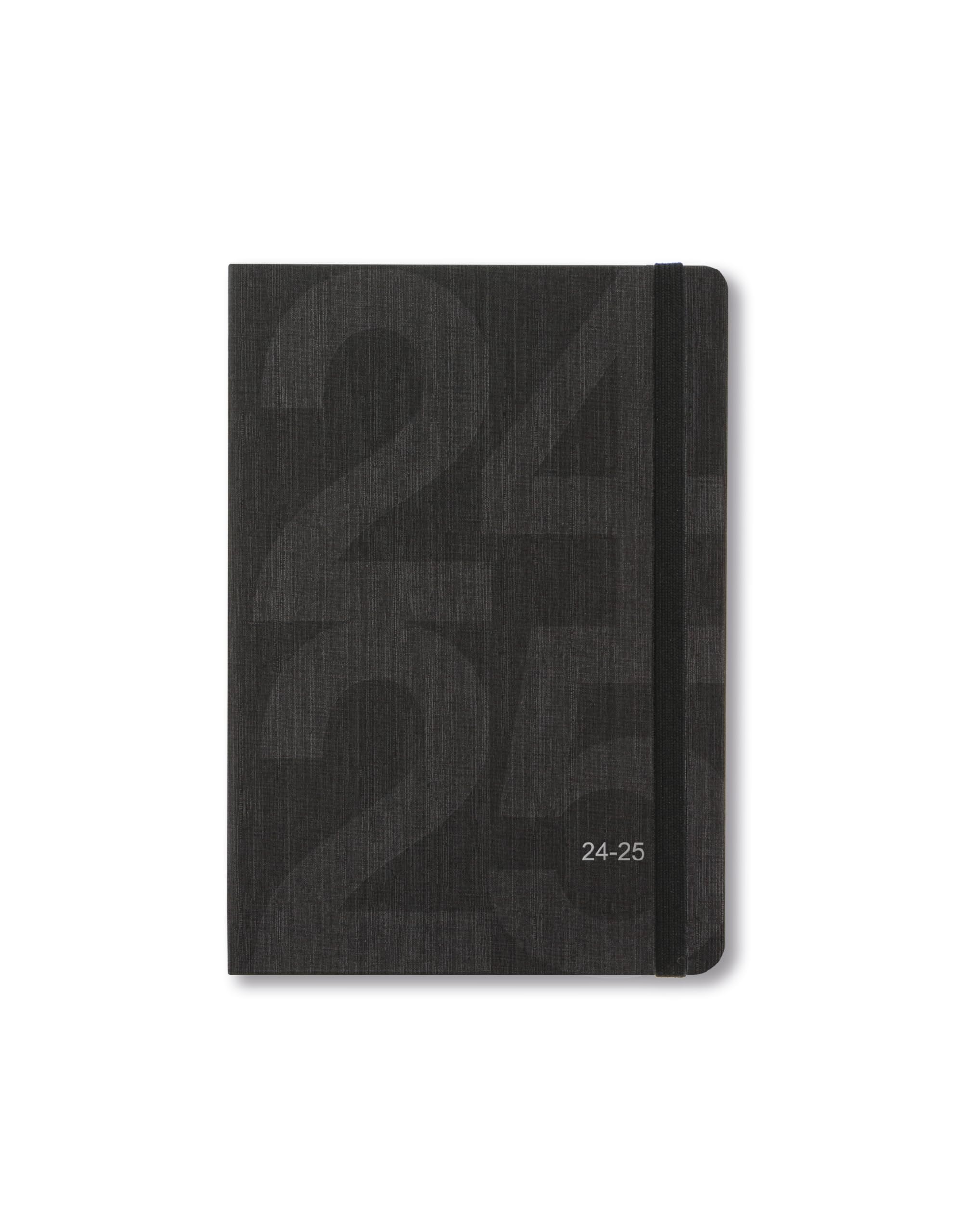 Letts of London Block A6 academic 2024/2025 week to view diary - black