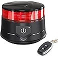 Agrieyes Remote Control Beacon Light, Rechargeable Wireless Flashing Lights, 12-30V Red Strobe Lights for Golf Cart Magnetic, Safety Warning Caution Lights for Trucks, Construction