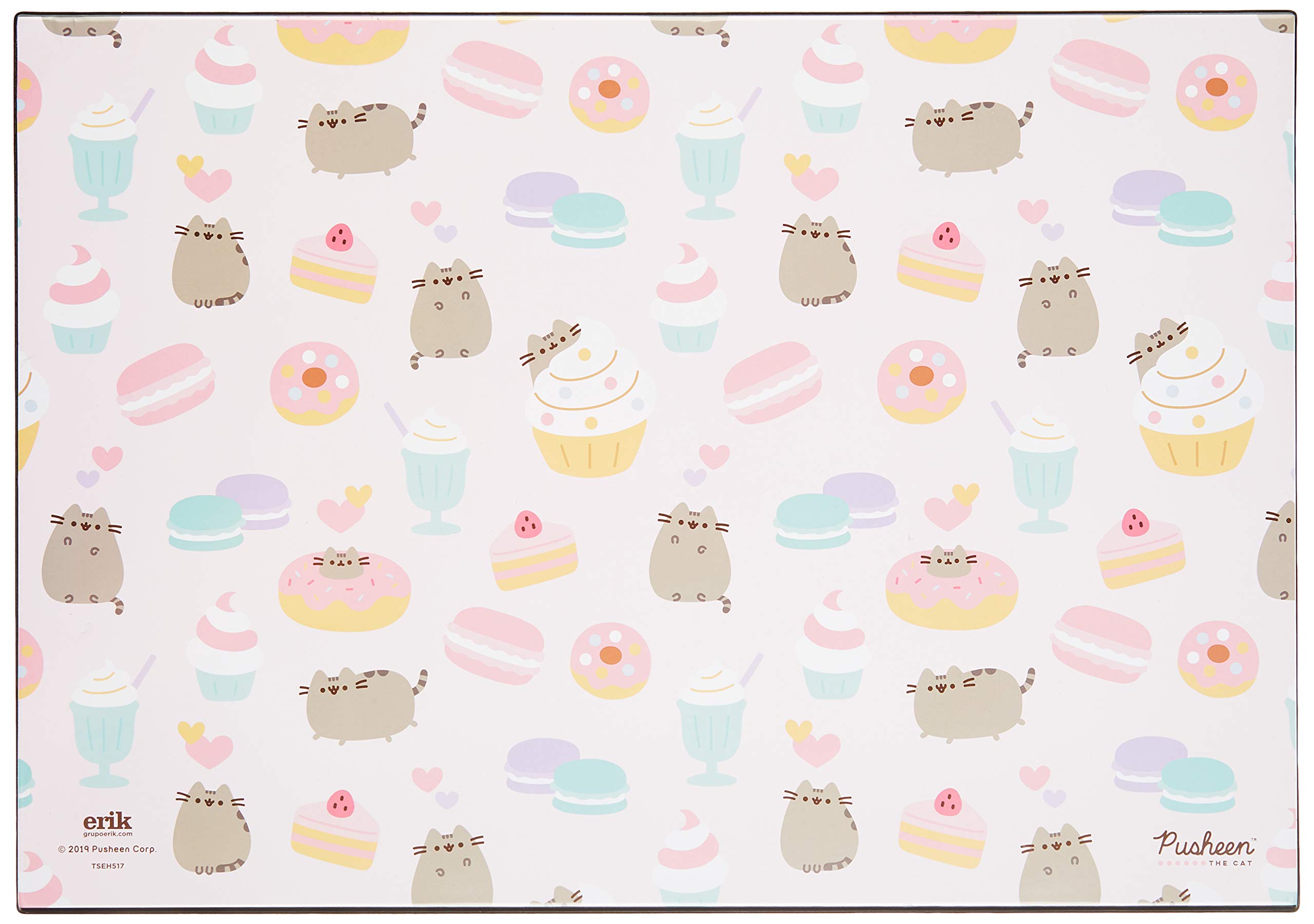 Grupo Erik Desk Mat - Pusheen Cat Stationery | 13.5 x 19.5 inches - 34.5 x 49.5 cm Pad Desk Protector Mat | Cute Stationery, Back to School Supplies