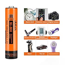 iMah 6-Pack 1.2V 750mAh Ni-MH AAA Rechargeable