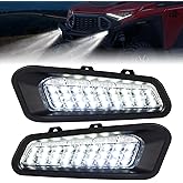 KEMIMOTO LED Headlight Compatible with Polaris Ranger 1500 XD/CREW 2024 2025 2026, Front Bumper Lights UTV Brushguard Auxiliary Lights Brush Guard Accent DRL Accessories, Replace# 2889767, 2PCS