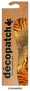 Decopatch Animal Großkatzendruck Papier, 30 x 40 cm (Pack mit 3 Blatt).