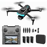KMAX Drone with Camera for Adults Beginners, 2K Foldable RC Drone Gift | with 4.3" HD Display, Obstacle Avoidance, Altitude Hold, One-Key Return, 60 Mins Flight Time, , Easy to Fly Beginners Drone