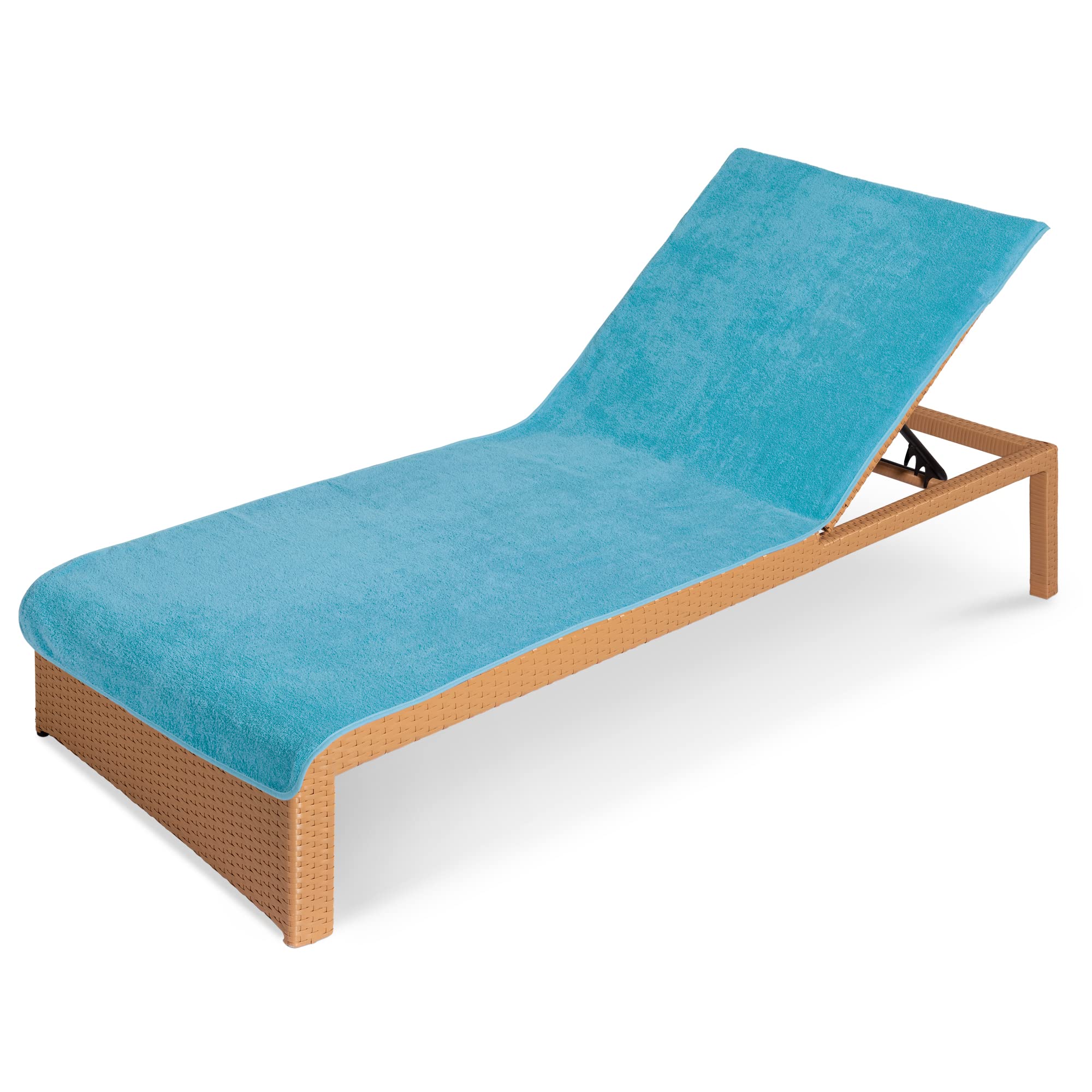 JEMIDI Sun Lounger Towel - Soft Terry Cloth Cover for Sunbed Beach Loungers Sunbathing - Beach and Holiday Accessory - 75cm x 200cm