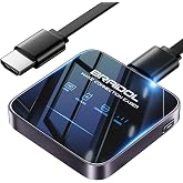 2026 Upgraded Wireless HDMI Display Dongle Adapter, Receiver Streaming Media Video/Audio/File HDMI Wireless Extender from Smartphone,Laptop to HDTV/Projector/Monitor, Support Airplay DLNA (Grey)