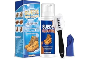 Suede Shoe Cleaner, Professional Shoe Cleaner Removes Stains, Salt, Dirt, Powerful Foam Suede Cleaner Kit for Nubuck, Suede, Knit, Canvas, Boots, Trainer, Suede Fabric of Bags, Furniture, Jacket