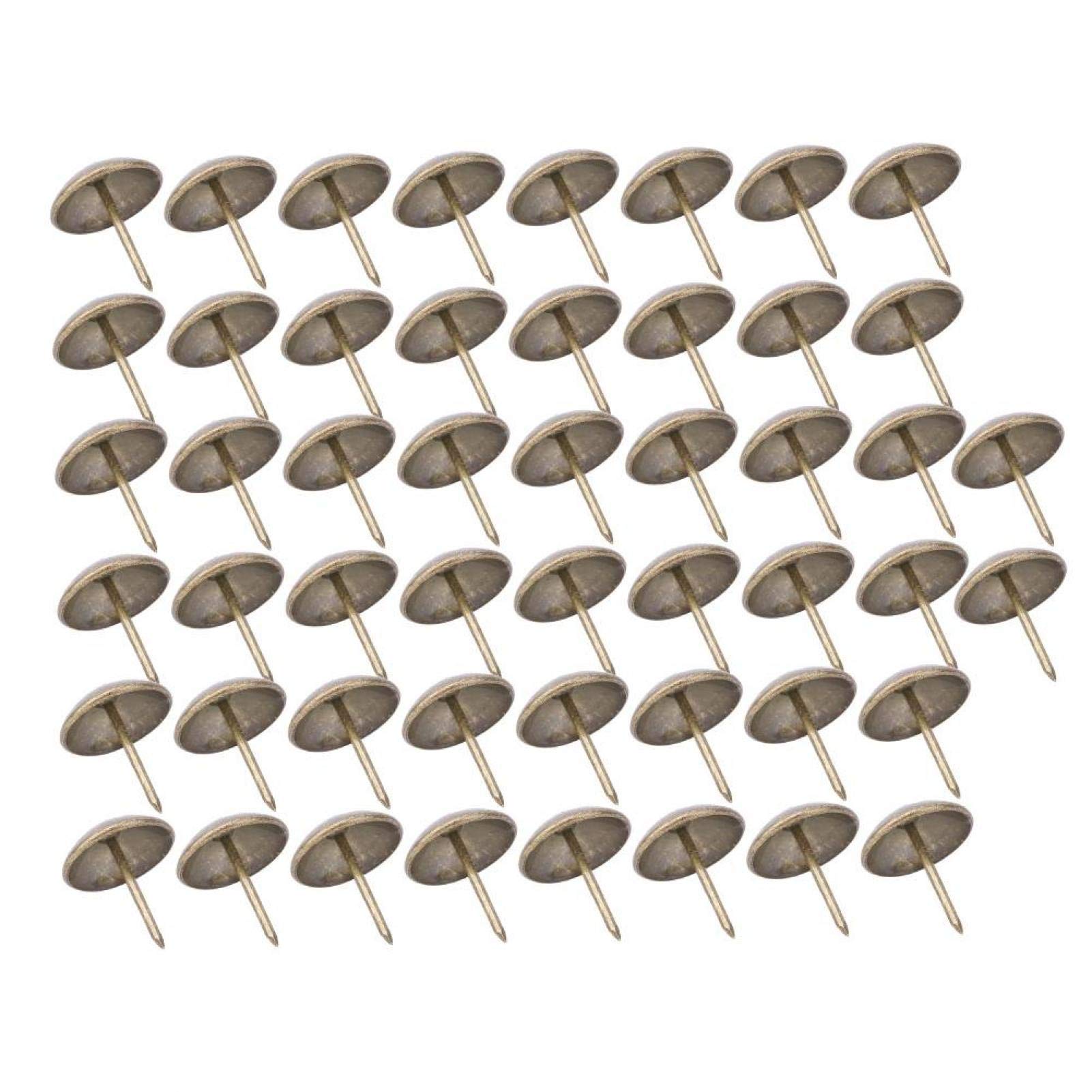 50Pcs Thickened Upholstery Tacks Furniture Nails Pins, Nailhead Decorative Trim for Furniture, Round Head Decorative Thumbtack Hardware Parts(21 * 25mm)