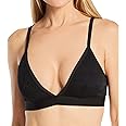 Maidenform Women's Stretch Lace Triangle Wireless Bralette, DMSLTB, Black, XL