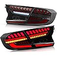 VLAND Led Tail Lights Compatible with Honda Accord 10th Gen 2018-2022 Rear Lamps w/Scanning Dynamic Animation Breathing DRL, w/Sequential, Smoked/Tinted, Pair 4Pcs