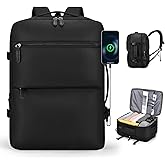 COSCOOA Expandable Carry On Travel Backpack,For Frontier Airlines Personal Item Bag 18x14x8 Underseat Travel Duffel Bag,17 inch Laptop Backpack Flight Approved