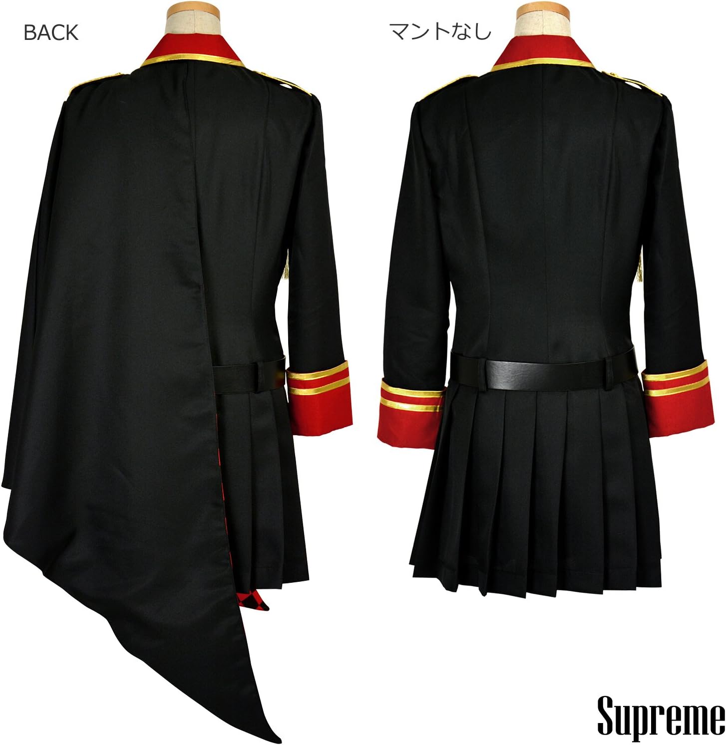 Amazon 8mm マント付き ミリタリー ワンピース 軍服 ハロウィン レディースサイズ 3l ブラック コスプレ 仮装 通販