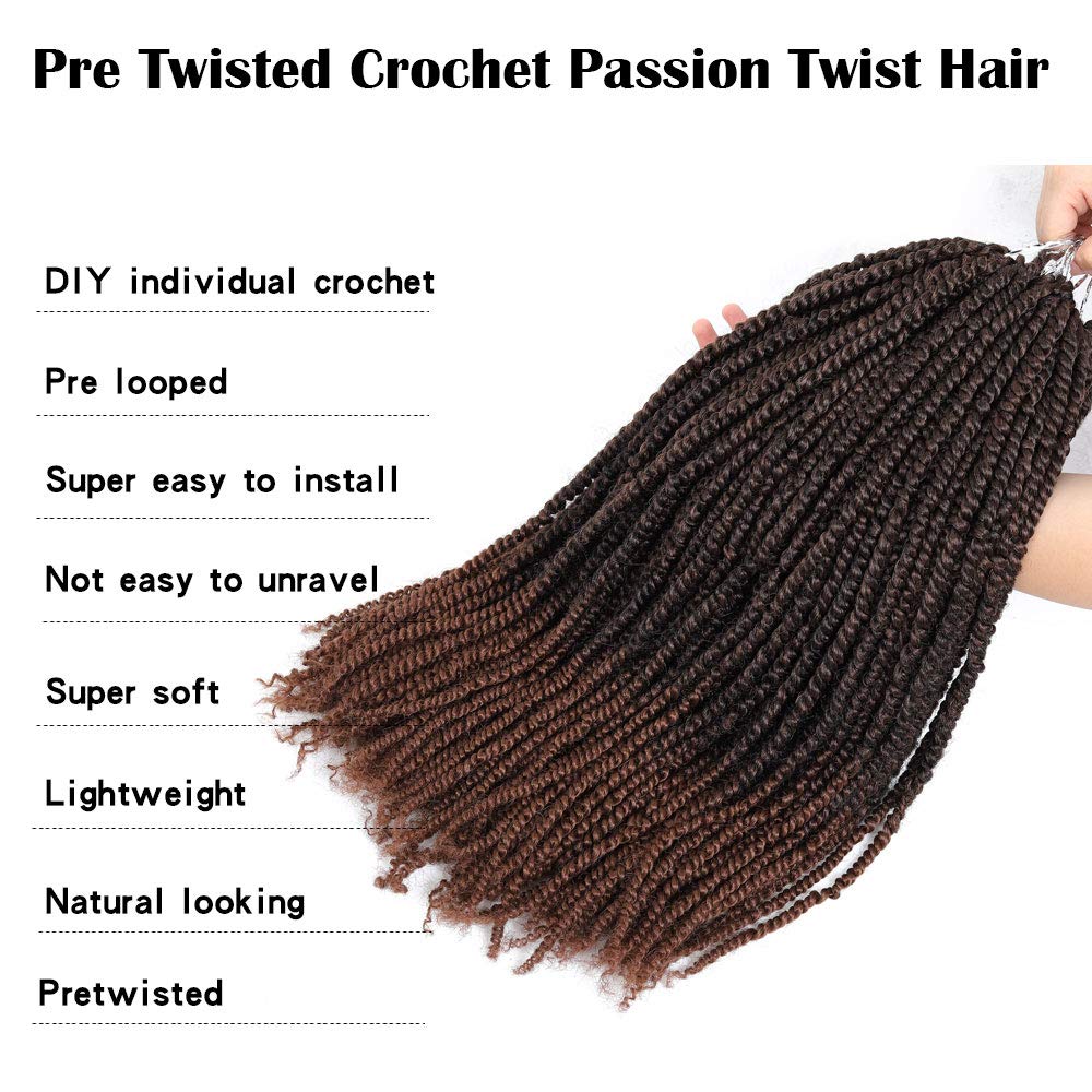 Amazon Com Pretwisted Passion Twist Hair 5 Packs 20strands Pack