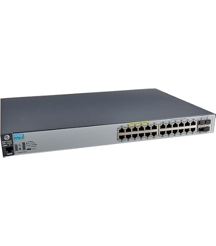 HP 2530-24G PoE+ J9773A 24-Port Gigabit Network Switch w/ Rack