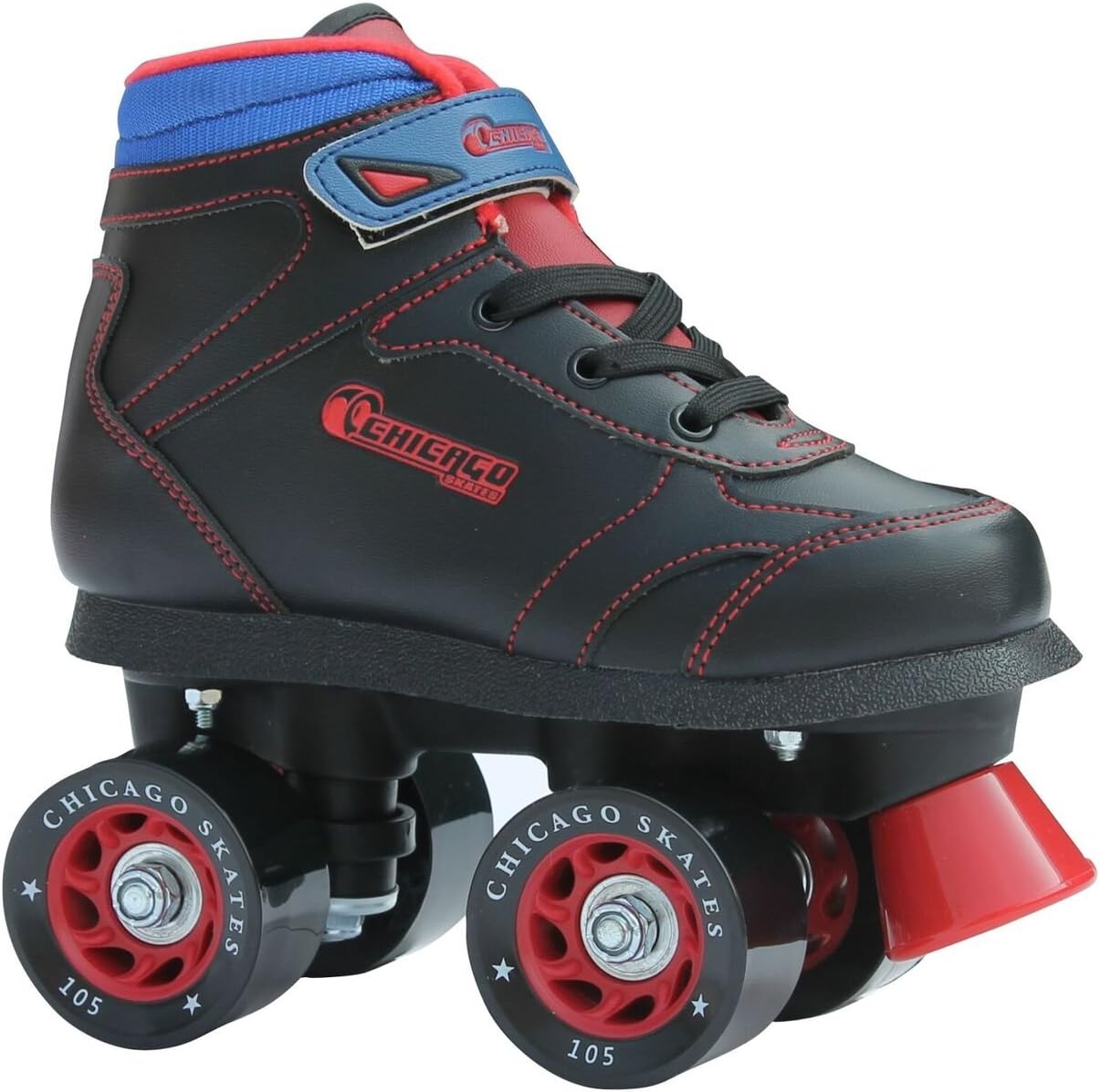 Chicago Boys Sidewalk Roller Skate - Black Youth Quad Skates