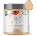Country Chic All-in-One Chalk Paint for Furniture, Cabinets, Home Decor, Eco-Friendly, Matte Finish, Built-In Primer & Top Coat for Wood, Metal - Bee's Knees (Soft Yellow) - 4 oz (118 ml)