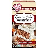 XO Baking Co. Gluten Free Carrot Cake Gourmet Cake Mix; Contains Real Carrots; Non-GMO; Kosher; Rice Free; Soy Free; Dairy Free; Peanut Free; No Preservatives; No Artificial Flavors or Colors, 20oz