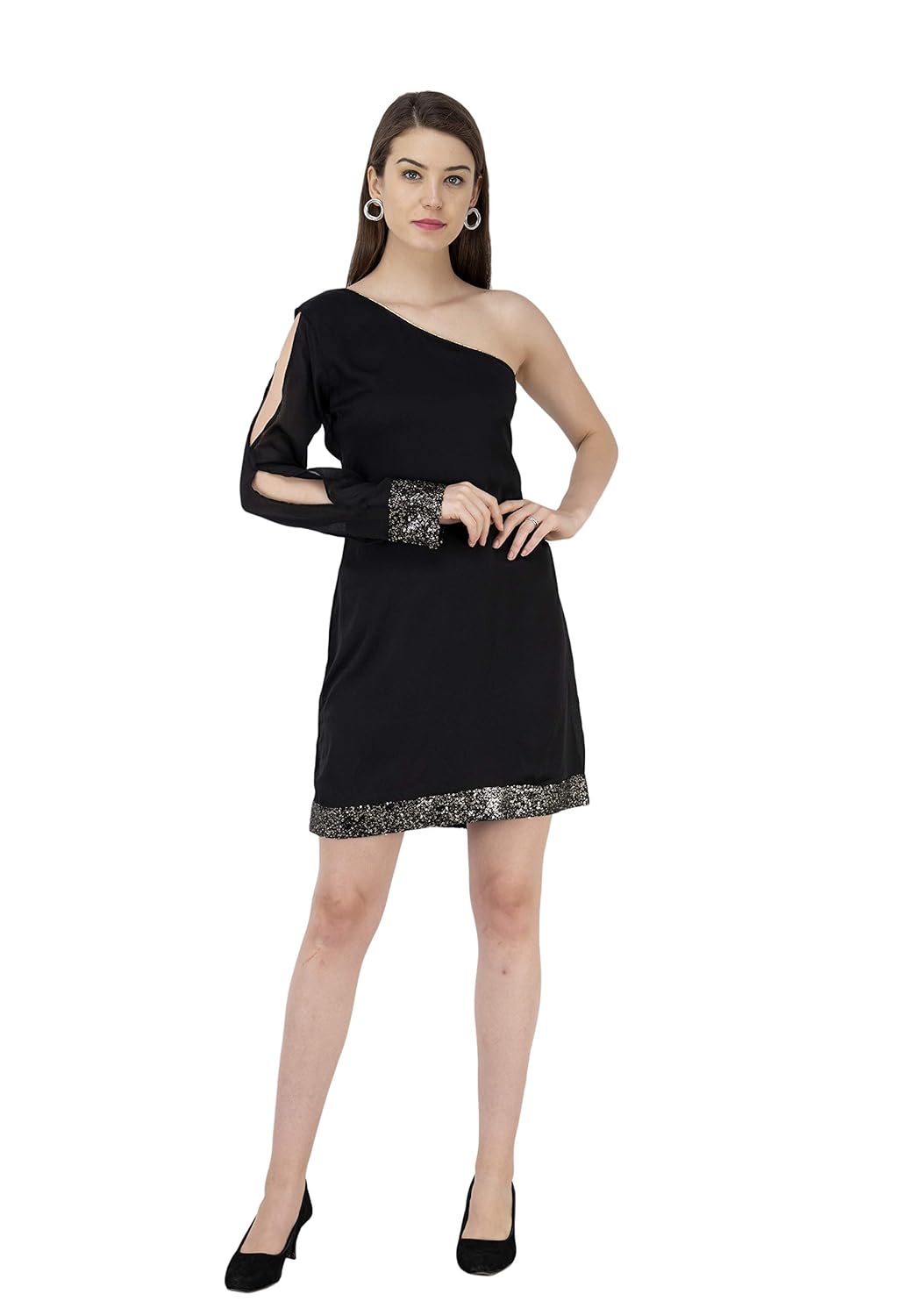 black one piece gown