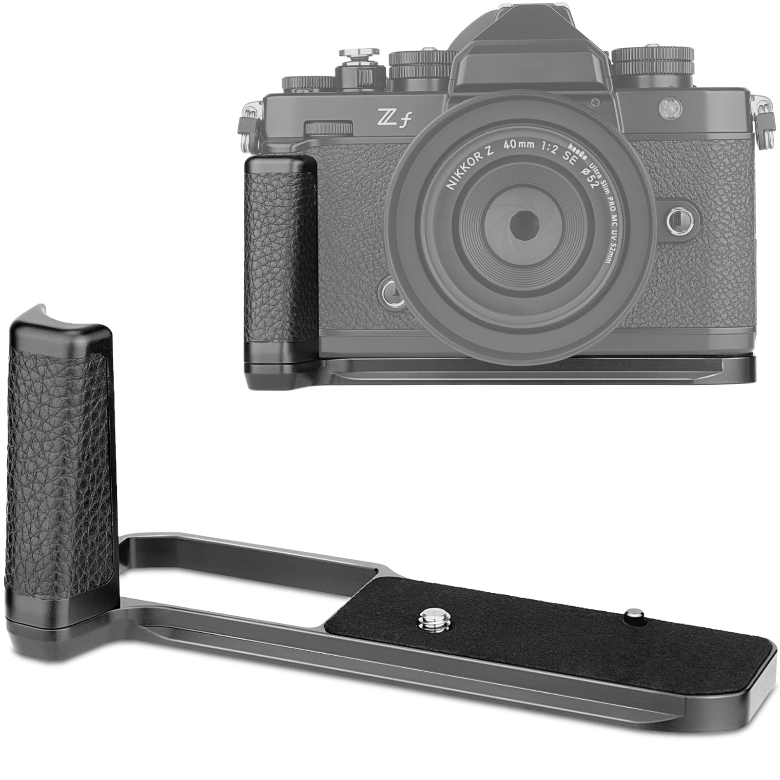 Haoge Camera Holder Hand Grip for Nikon ZF zf Camera L-Shape Grip fit Arca Swiss Kirk RRS Quick Release Plate Bracket HG-ZFB