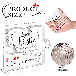 LukieJac Bestie Gifts For Women Best Friend