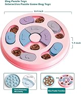 Elezenioc Dog Puzzle Slow Feeder Toy Treat Dispenser Non-Slip IQ Bowl view 2