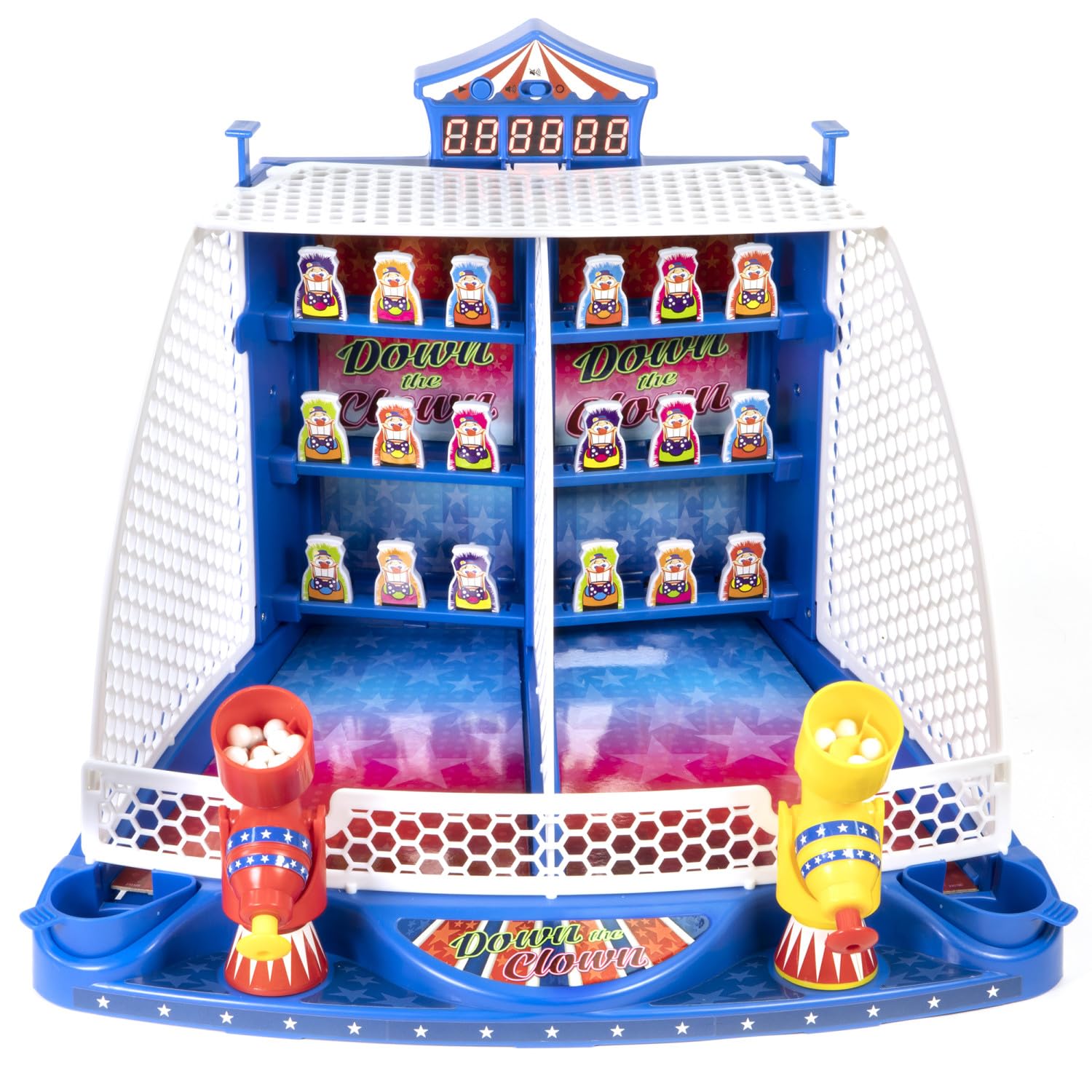 Photo 1 of Merchant Ambassador Retro Arcade Electronic: Down The Clown - Tabletop Game, Sound Effects, Electronic Scoreboard, 2 Players, Ages 6+