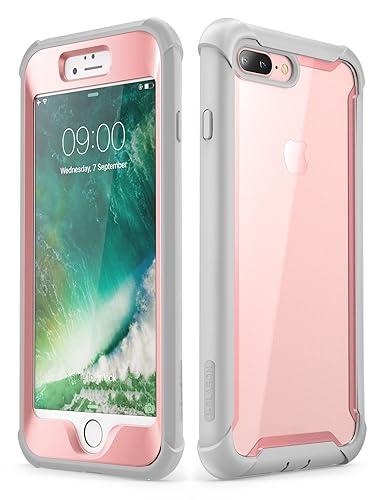 i-Blason Case for iPhone Plus/iPhone Plus, [Ares] Full-Body Rugged  Clear Bumper Case with Built-in Screen Protector (Pink) in Kuwait Whizz  Cases