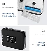 DIGITNOW Portable Cassette Player USB Cassette to MP3 Converter view 3